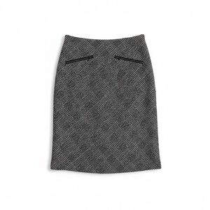 Talbots Grey Black Tweed Career Skirt Women's 6P Petite‎